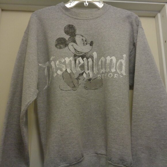RETRO STYLED MICKEY DISNEYLAND RESORT GREY SWEATSHIRT S - Picture 6 of 10